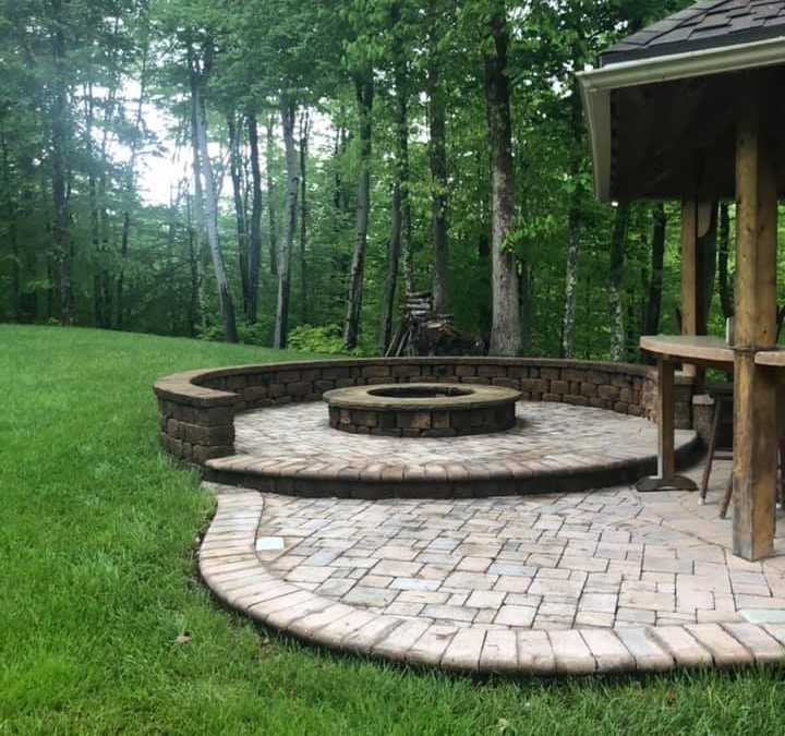 Patio, Fire Pit and Walkway